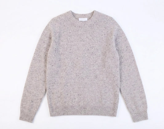 The Antwerp Essential Series: 80% Heavyweight Wool Crewneck | Khaki, Taupe & Speckled Navy